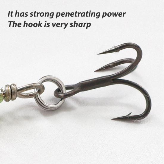 5Pcs Fishing Lure Spinnerbait with Treble Hooks Vibrant Color Compact Portable Fishing Lures Spoon Spinner Baits Kit