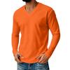 Men's V-Neck Long Sleeve Casual Shirt for Everyday Comfort