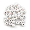 QX2E 50 Pcs Bracelet Accessories Beads For Jewelry Making for Christmas Hanging Party-Round Bead Ornament for DIY Crafts Gift