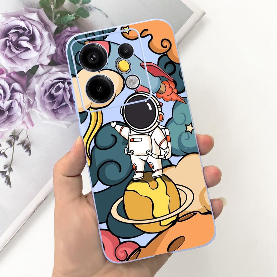 For Xiaomi Redmi Note 13 4G Case Cute Fashion Cartoon Cover Soft Silicone Phone Case For Redmi Note 13 Pro Plus Note13 5G Bumper