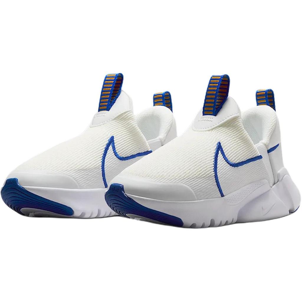 Nike Flex Plus 2 Soft Comfortable Breathable Support Durable Low-Top Running Shoes Kids Sneakers White Blue DV9000-103