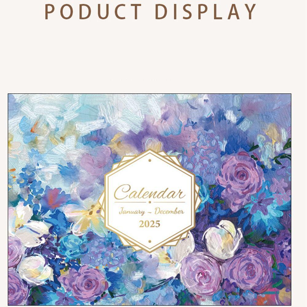 Efficient Scheduling English Desk Calendar 12-Month Table Planner Calendar Home Desktop