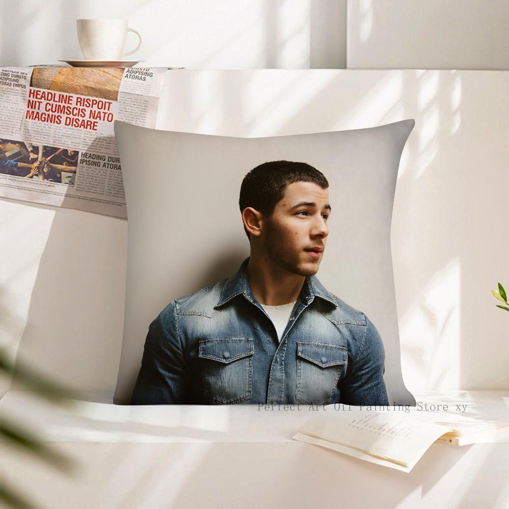 Band J-JONAS B-BROTHERS Pillow Case Square Pillow Cushion Cover Bedroom Sofa Room Decoration Casual Pillow Cover