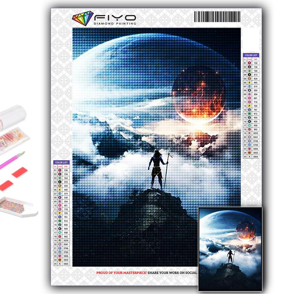 Full 5D Diy Diamond Painting Moon Art 5D Diamond Painting