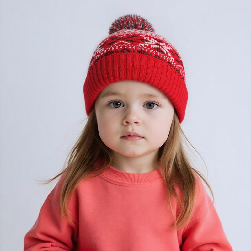 3pcs Kids for Boys Girls Scarf  Gloves 3-11Y Muffler Hats Winter Windproof Snowflake Warm Knitted Hat