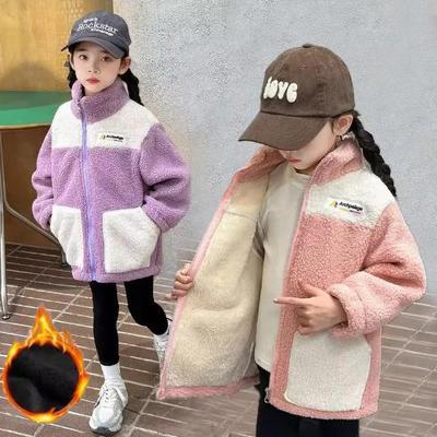 Warme Jacken Mädchen Kinder Herbst Winter Oberbekleidung Kinder Samtmäntel Teenager Mode Gepolstert