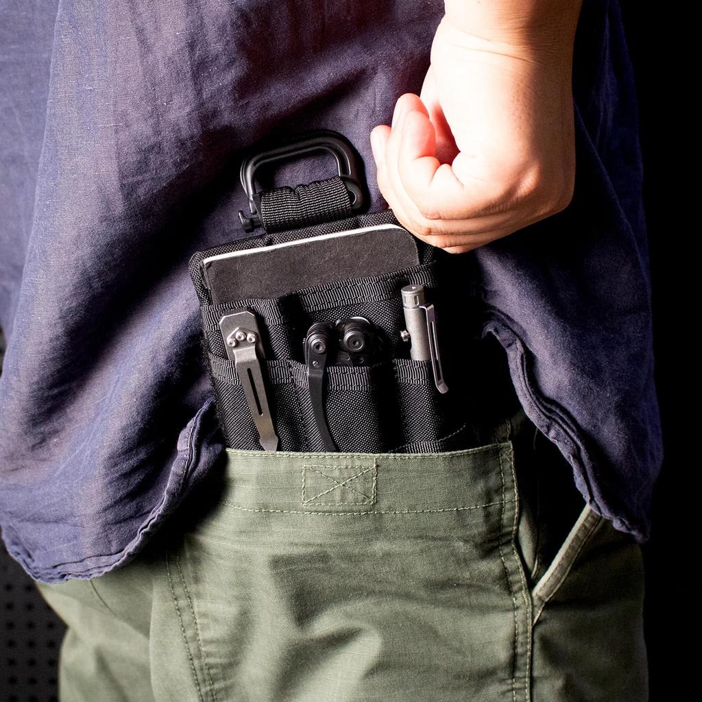 VIPERADE VE25 EDC EDC Pocket Organizer with DIY 7 Pocket EDC Organizer for Everyday Carry Velcro Multi Tool Pouch EDC Pocket Pouch for EDC Gear Pouch,