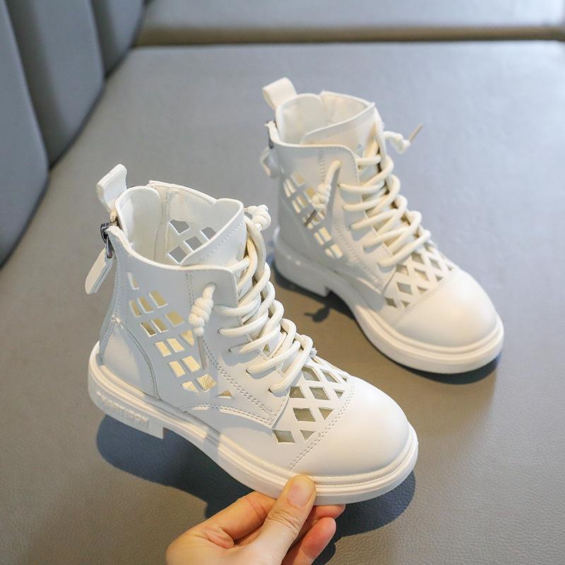 

Summer Girl S Boots Newest Kids Mesh Frenulum Martin Boots Fashion Casual Children S Single Boot Hollow Out Sandals Size 30