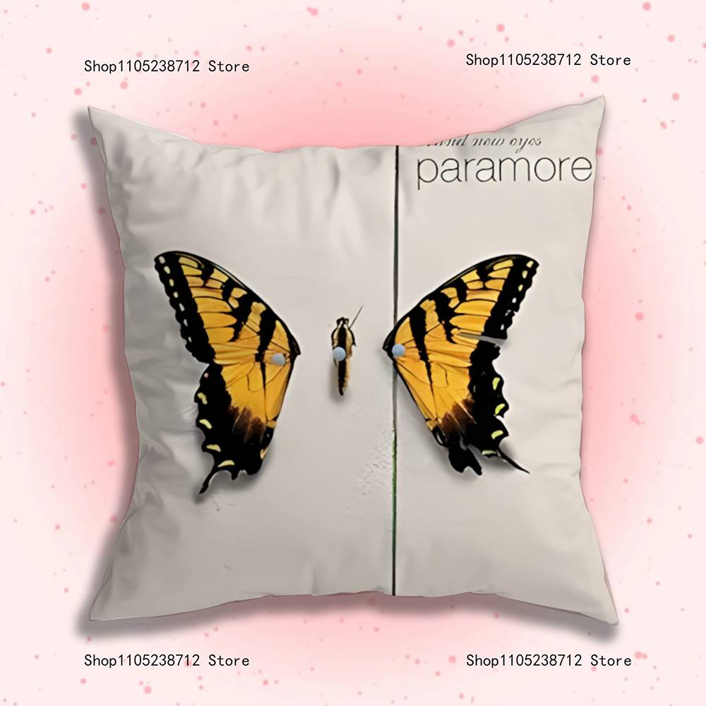 Band P-Paramore Pillow Case Plush Fabric Soft Pillowcase Double Sided Print Sofa Cushion Cover Throw