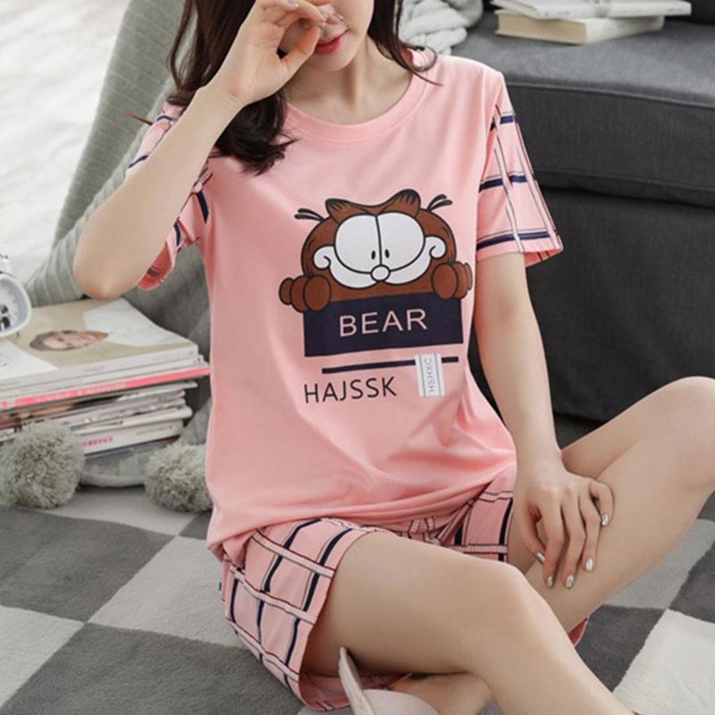 Buy Womens Cartoon Print Tee And Shorts Pajamas Set Sleepwear Short Sleeve Nightwear At Affordable Prices Free Shipping Real Reviews With Photos Joom Buy Womens Cartoon Print Tee And Shorts Pajamas Set Sleepwear Short Sleeve Nightwear At Affordable Prices Free Shipping Real Reviews With Photos Joom