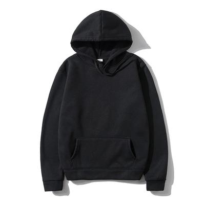 Sweat-shirt à capuche homme en polyester, couleur unie, style décontracté et simple, idéal pour l'automne.