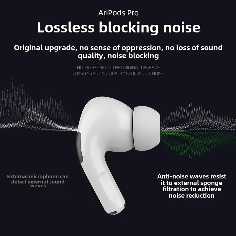 Memory Foam Ear Tips for AirPods Pro2 Anti Noise Ear Plugs Earbud Tips Comfortable Earbuds Replacement for Apple AirPods Pro