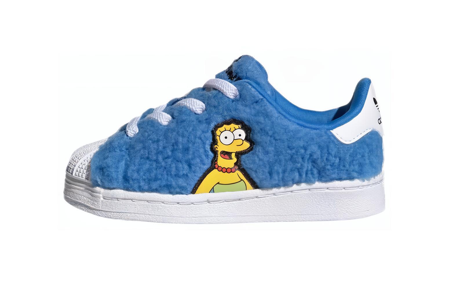 

The Simpsons x Adidas Originals SUPERSTAR Низкие кроссовки для малышей, устойчивые к истиранию, синие, для младенцев и малышей GZ1772 26.5