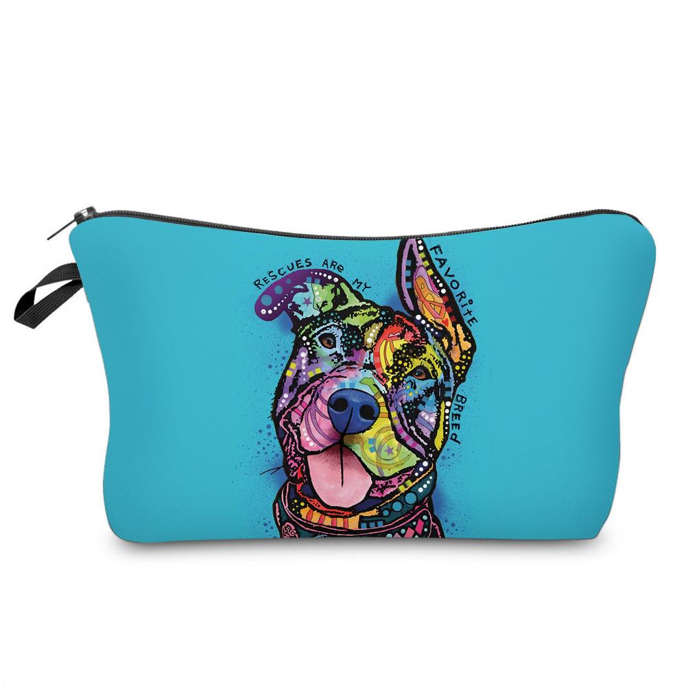 Women Cosmetic Bag Multiple Pattern Fashion Portable Casual Storage Travel Pouch Toiletry Bags