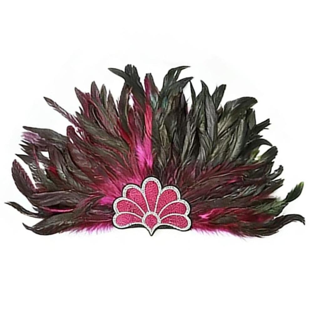 Stage Performance Showgirl Headband Brazilian Carnival Feather Headdress Hair Band  Carnival Events