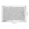 Microwave Oven Grease Filter for WB06X10309 Microwave Filter Replacement Parts 7.64x5.12in Aluminum