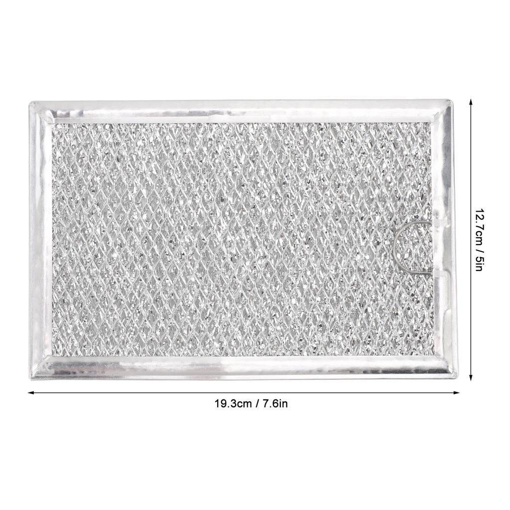 Microwave Oven Grease Filter for WB06X10309 Microwave Filter Replacement Parts 7.64x5.12in Aluminum