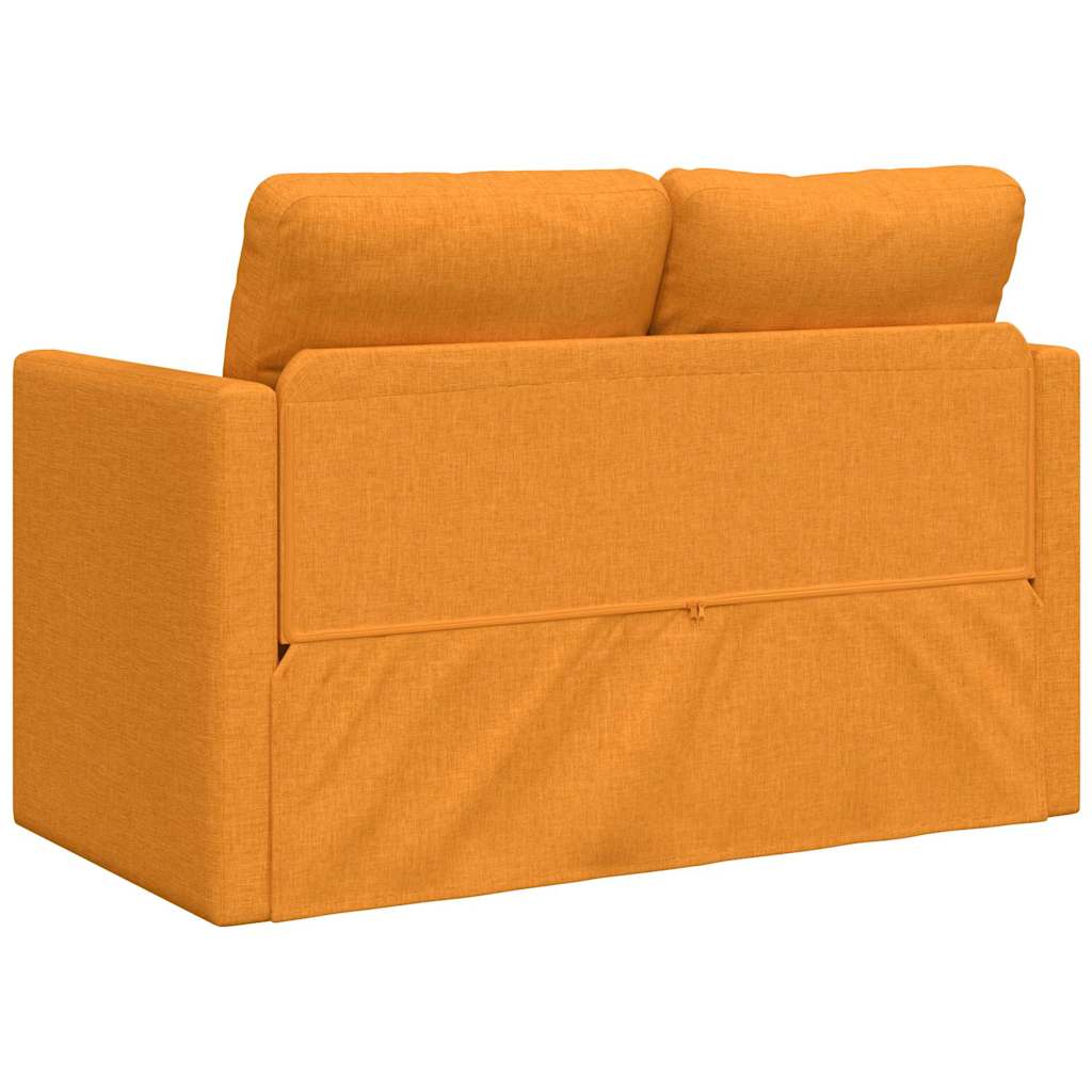 Vidaxl 2-in-1 Floor Sofa, Dark Yellow, 112X174X55 Cm, Fabric
