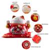 Gatto Portafortuna Maneki Neko in Ceramica da 4,5 Pollici Salvadanaio Gatto Colorato della Fortuna Decorazione per la Casa Regalo Ornamento Feng Shui