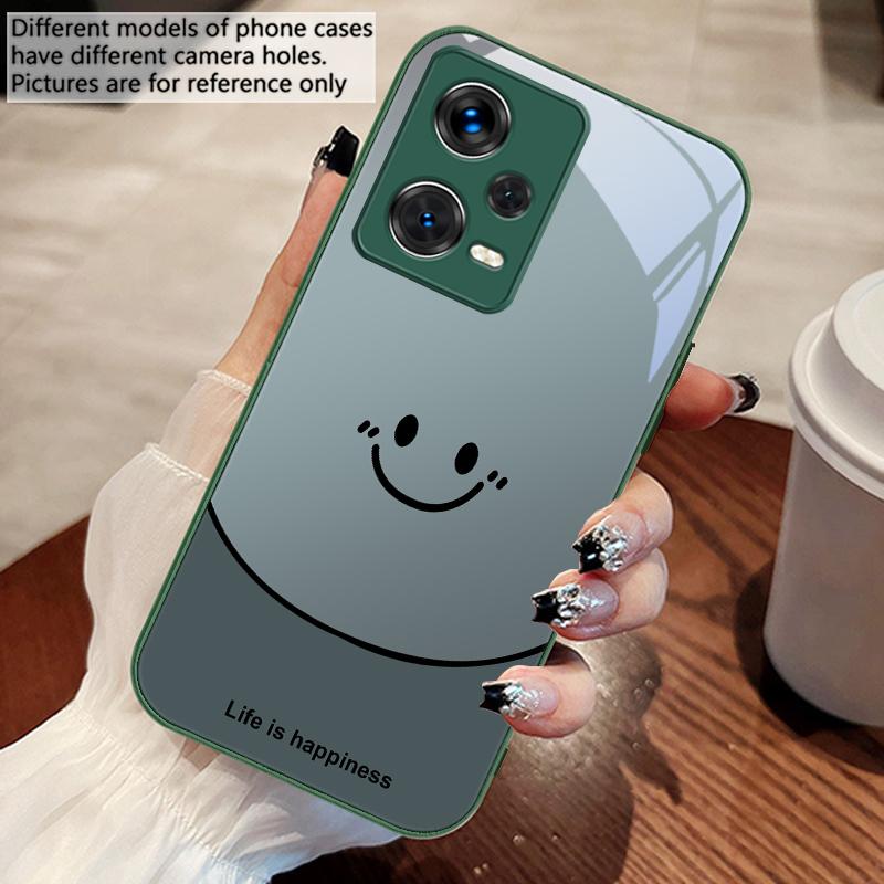 Life is about being happy For Redmi Note 10 10T 11 12 13 14 11T 11S 12 14 Pro Plus A4 14C A3 A3x K40 Gaming Tempered Phone Case