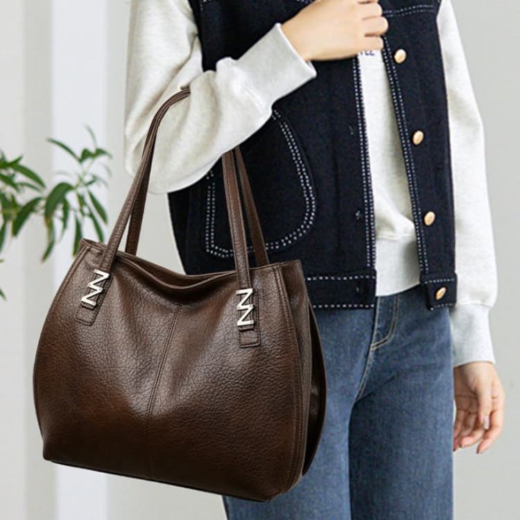Lychee Pattern Large Capacity Tote Bag Women's Shoulder Handbag