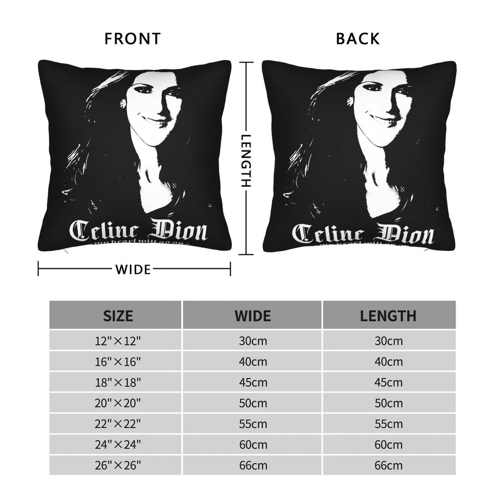 Pillow Cover Celine Dion My Heart Will Go On Fashion Pillow Case For Chair Sofa Home Decor Pillowcases
