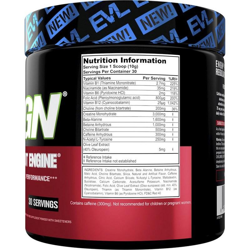 EVLUTIONNUTRITION ENGN Pre-Workout Engine Cherry Limeade Flavor, 300g, 1 unit