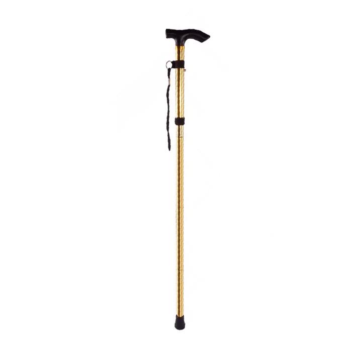 Collapsible Aluminum Trekking Poles for Hiking & Travel - Five-Section Telescopic Cane for Elderly Climbing
