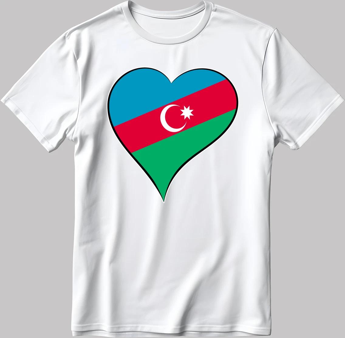 Azerbaijan Eurovision Song Contest Malmö 2024 White-Black Men/Women T Shirt Q005 XXL