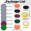 53 PCS Car Headlight Restoration Kit, 3 Inch Drill Sanding Disc With 1/4 Inch Shank Backing, Loop And Hook Sanding Paper, Scouring Pads, Polishing