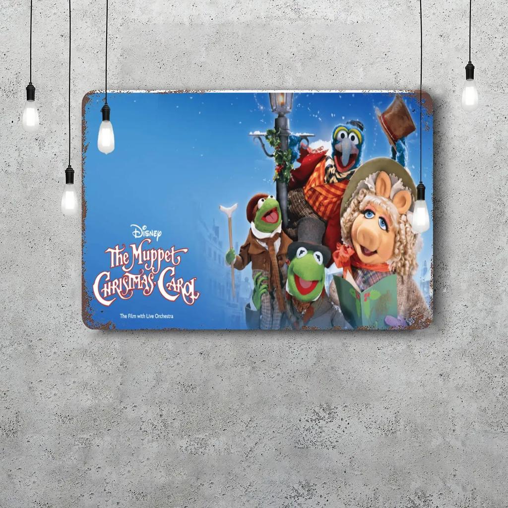 MINISO The Muppet Christmas Carol Funny Bar Metal Sign, Retro Plaque, Vintage Sign, Alcohol Drinker, Pub,Kitchen Wall Decoration