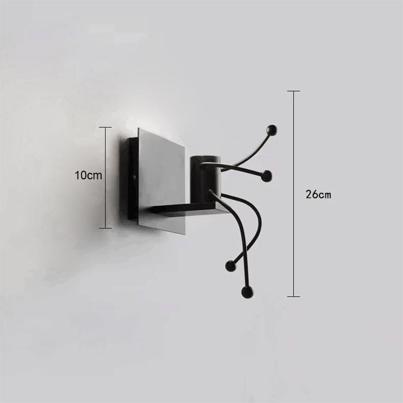 Retro Wall Lamp Indoor Lighting For Home Living Room Bedside Mirror TV Decoration Iron Man LED Wall Sconce Light Pendant Lights
