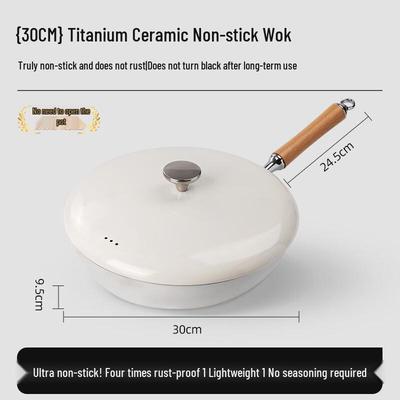 Chu Yi Qi Fang Hua Titan Keramik Antihaft Wok