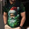 Fashion Men's Crew Neck Short Sleeve 3D Color Printing Casual Short Sleeve Crew Neck T-Shirt