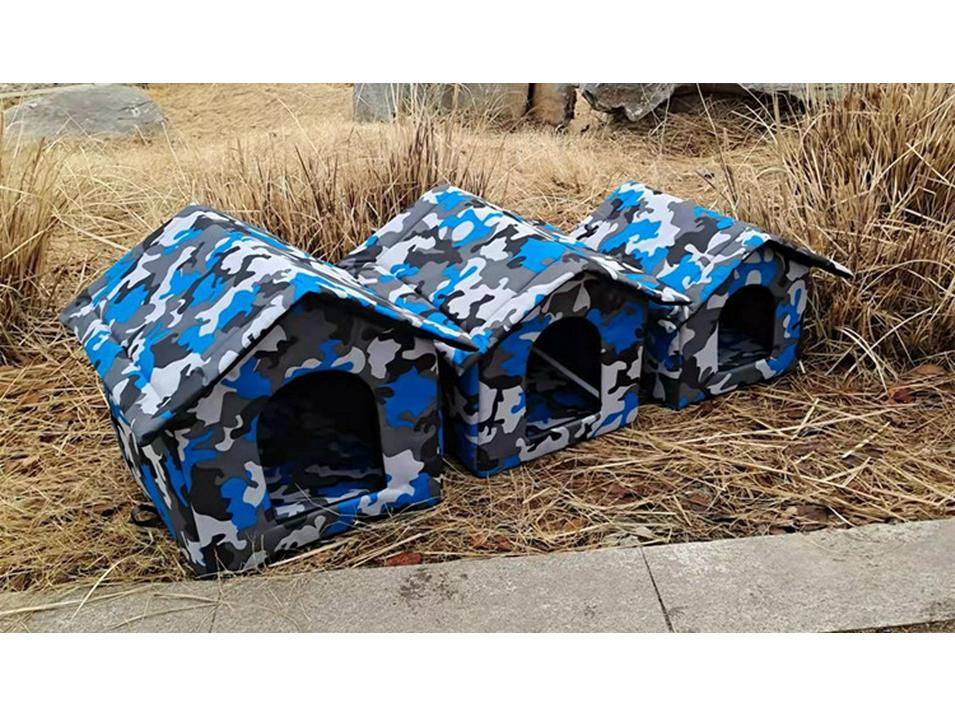 Водонепроникне ліжко для домашніх тварин з тканини Оксфорд для собак і котів – стиль намету для вулиці