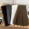 Spring Schoolgirl Style High-Waisted Slimming Skirt Pleated Skirt Anti-Exposure Short Skirt A-Line Casual All-match Versatile Skirt for Women