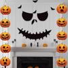 Multiple Style Halloween Pumpkin Door Hanging Sign Paper Halloween Hanging Banner  Haunted House