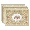 4/6pcs Bohemian Linen Table Runners - Middle Eastern Floral for Holiday Dining, Kitchen & Party Decor, Hand Wash Only