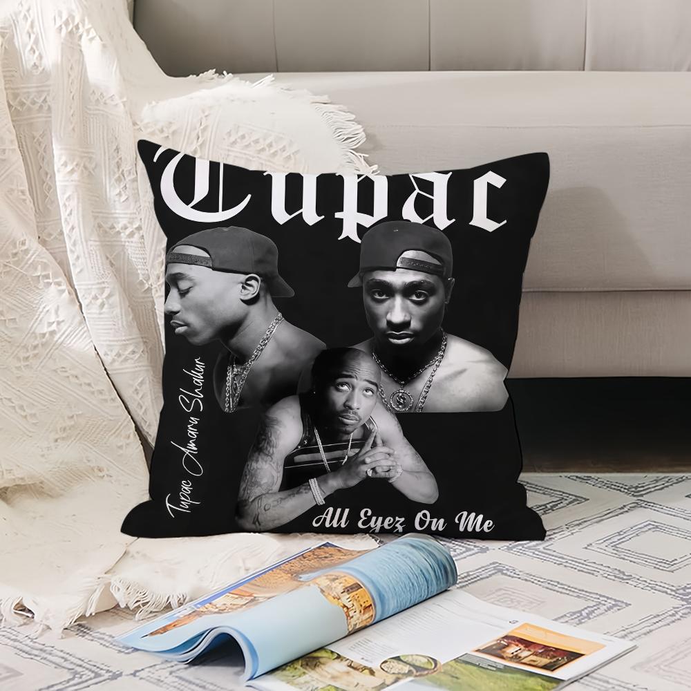American Rapper T-Tupac Pillow Case Office Cushions Suitable For Sofa Car Bedroom Decorative Cushion Cover