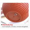 New Plastic Imitation Weaving Flower Pot Self Absorbent Outdoor Hydroponic Flowerpot Garden Decoration Hanging Flower Basket
