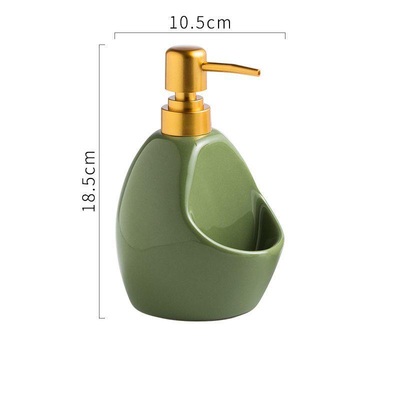 Ceramic Lotion Bottle Soap Dish Dual-Use 480ml Soap Dispenser Household Body Wash Shampoo Makeup Remover Water Storage Bottle
