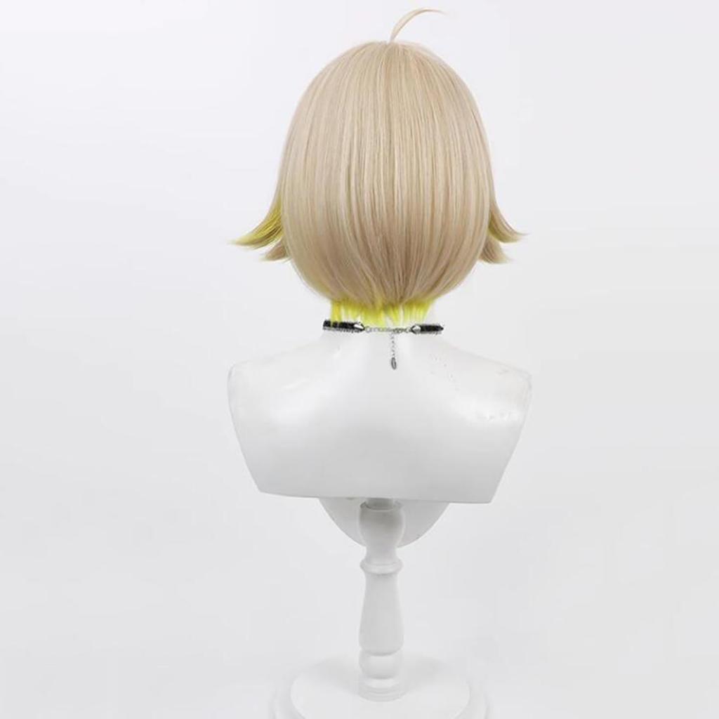 LAOBAO Cosplay Wig Elegg Wig Blonde Bob Heat Resistant Disguise Wig Costume Accessory Party Festival Halloween Costume Cosplay Wig (Elegg)