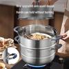 Casserole à vapeur KOBACH en acier inoxydable 304 à 3 couches 28 cm