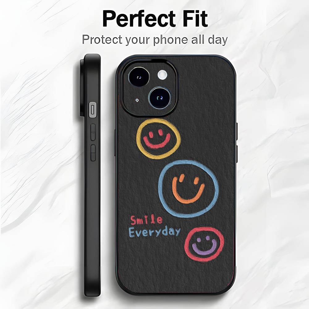Cheerful Happy Symbol smiling Art Phone Case Phone Case Soft Packaging Lightweight For iPhone17 16 15 14 13ProMax