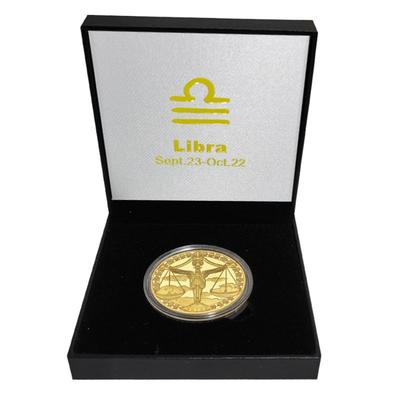 Doce Medallas Conmemorativas de Constelaciones Monedas de Oro del Hada de los Dientes 12 Artesanías del Zodiaco Monedas Europeas y Americanas Monedas de Constelaciones del Guardián de la Suerte