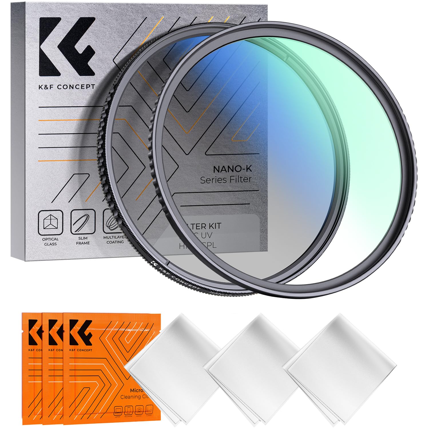 

Concept 77mm PL Filter Lens Protection Filter 3 Cleaning Cloth Set Made in Japan AGC Optical Glass High Transmittance Low Reflectance Circular