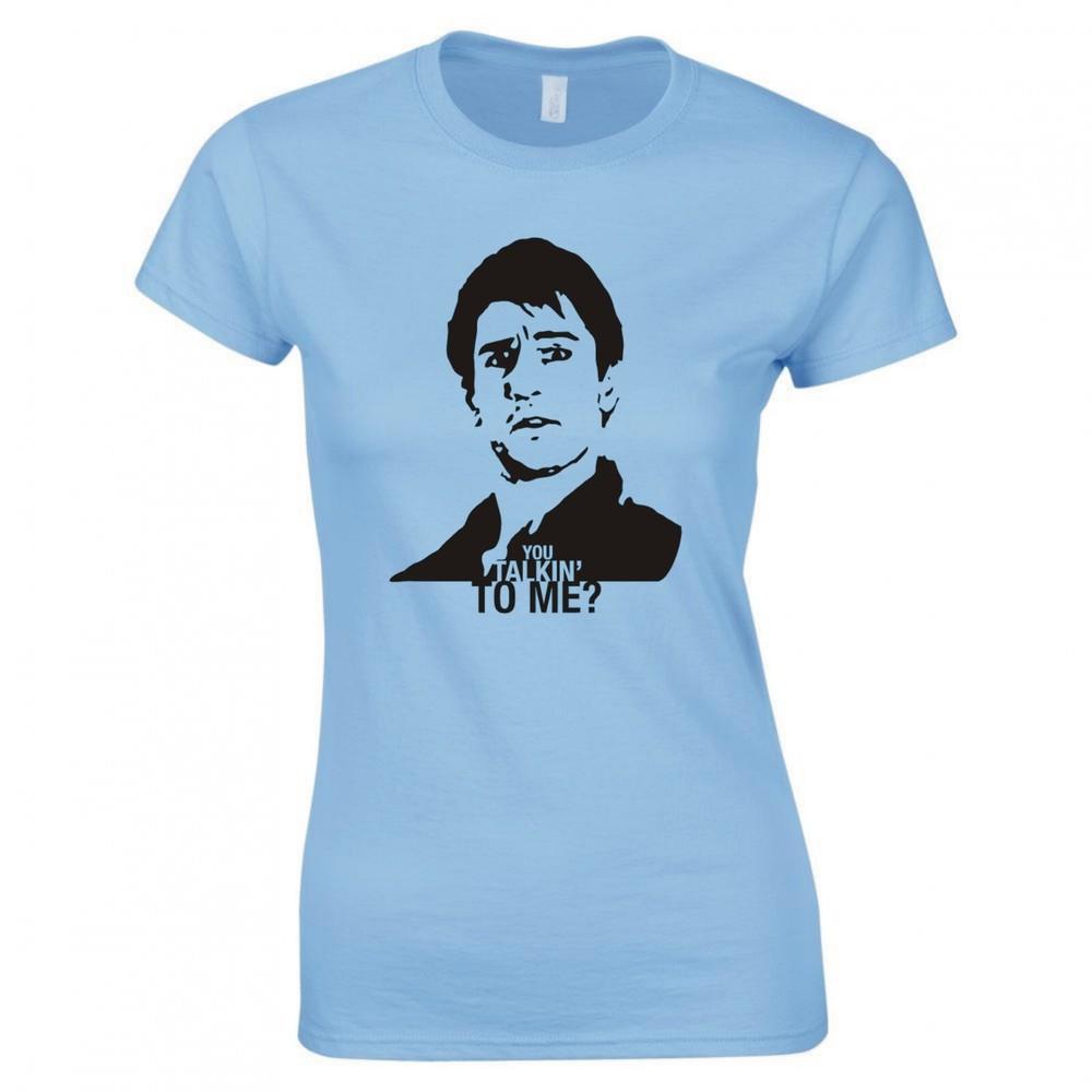 Inspired By Taxi Driver You Talkin To Me Movie Ladies Skinny Fit Tshirt S