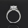 Women's Adjustable Three Carat Zirconia Simulated Engagement Ring