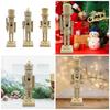 Christmas Unfinished Nutcrackers 25.5cm Unfinished Wood Nutcrackers Christmas Painting Nutcrackers Figures Decorations