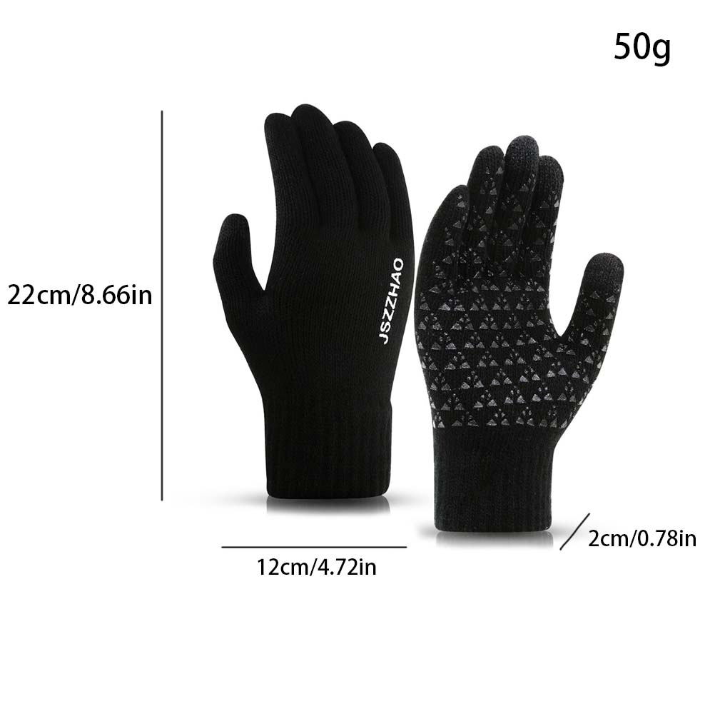 1 Pair Men's Women's Winter Gloves Advanced Touchscreen Warm Knitted Gloves for Cold Weather, Suitable for Cycling, Running, Mountain Climbing Travel